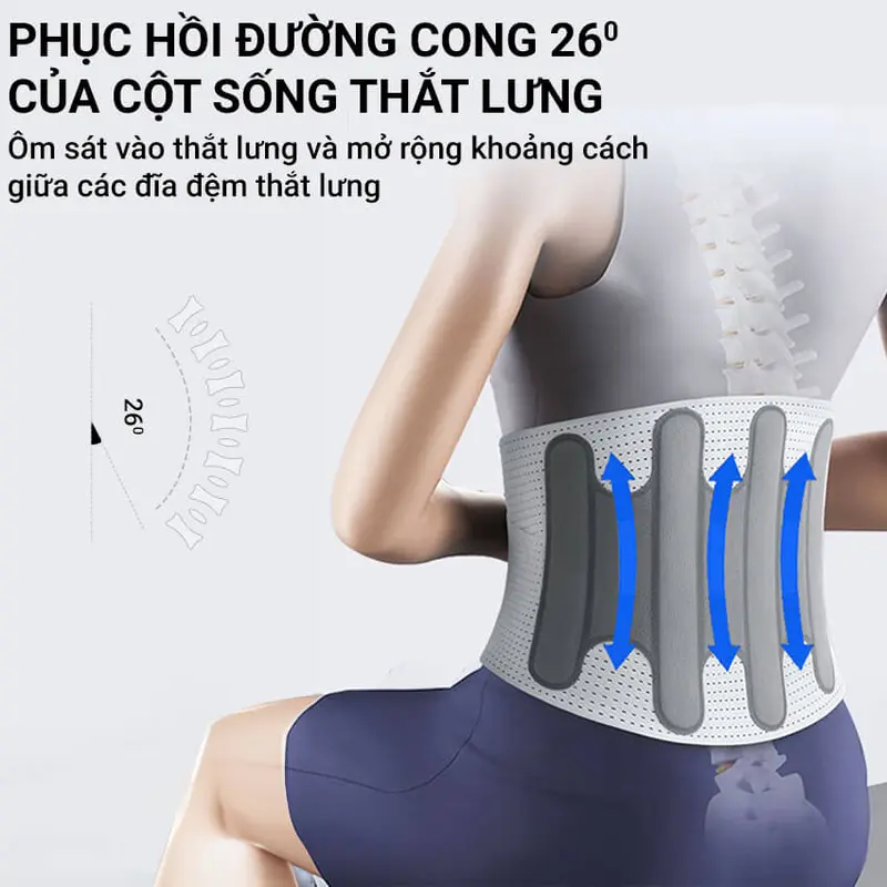 Đai Nẹp Cố Định Cột Sống Lưng Beame DK-101 4