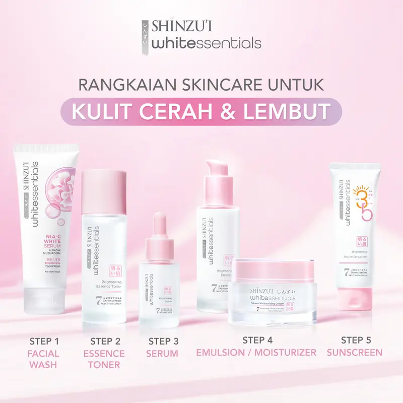 Shinzui Whitessentials Brightening Serum Sunscreen SPF 35 PA +++ 30 ml Skincare Facial Wajah 5