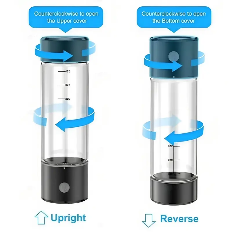 Portable Rechargeable Hydrogen Water Bottle, Hydrogen Water Machine, Portable Hydrogen Water Bottle Generator, Water Bottle for Home Office Outdoor, Drinkware, Tumbler 5