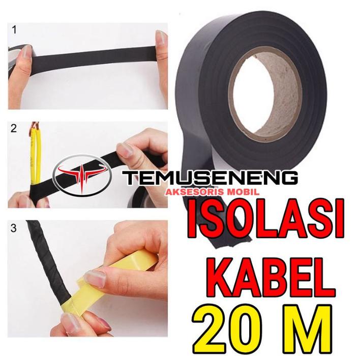 Gambar ISOLASI KABEL LISTRIK 20 METER ISOLATIP LAKBAN KABEL LISTRIK TEBAL dari temuseneng Kab. Klaten Tokopedia