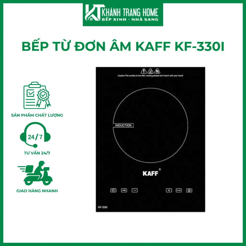Bếp Từ Đơn Âm KAFF KF-330I Công Suất Cao Tiết Kiệm Thời Gian Nấu - Khánh Trang Home