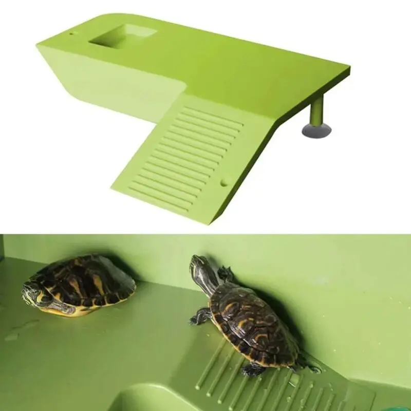 Water Land Slope Feeding Climbing Platform Pet Turtle Frog Hamster Cage Scorpion Lizard Safe House Breeding Box Accessories