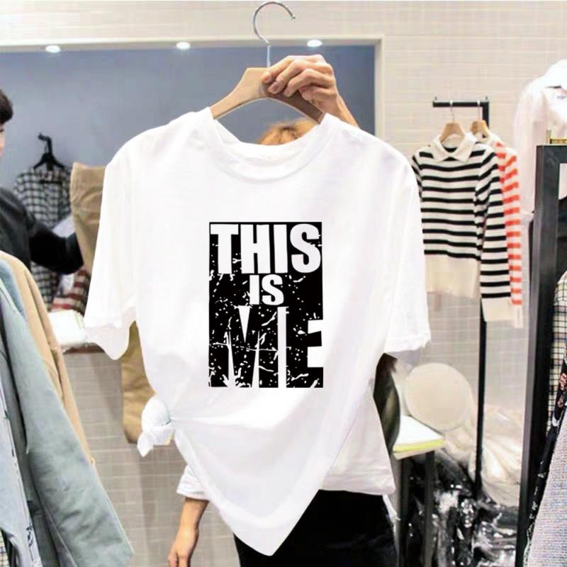 Product Introduction of Unisex T Shirt for Women Korean Fashion Loose Teen Tops Printed Graphic Casual Short-sleeved O304m 13