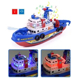 Mainan Anak Fire Boat Speed Boat Perahu Kapal Laut Pemadam Kebakaran Kado Anak Balita BS Baterai Control