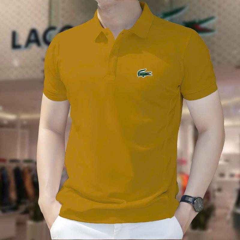 Áo Polo Nam Tay Ngắn Cotton Co Giản Nhẹ - Hàng Mới Nhất - Menswear, Ngăn Tay, Có Cố - Shirt 4