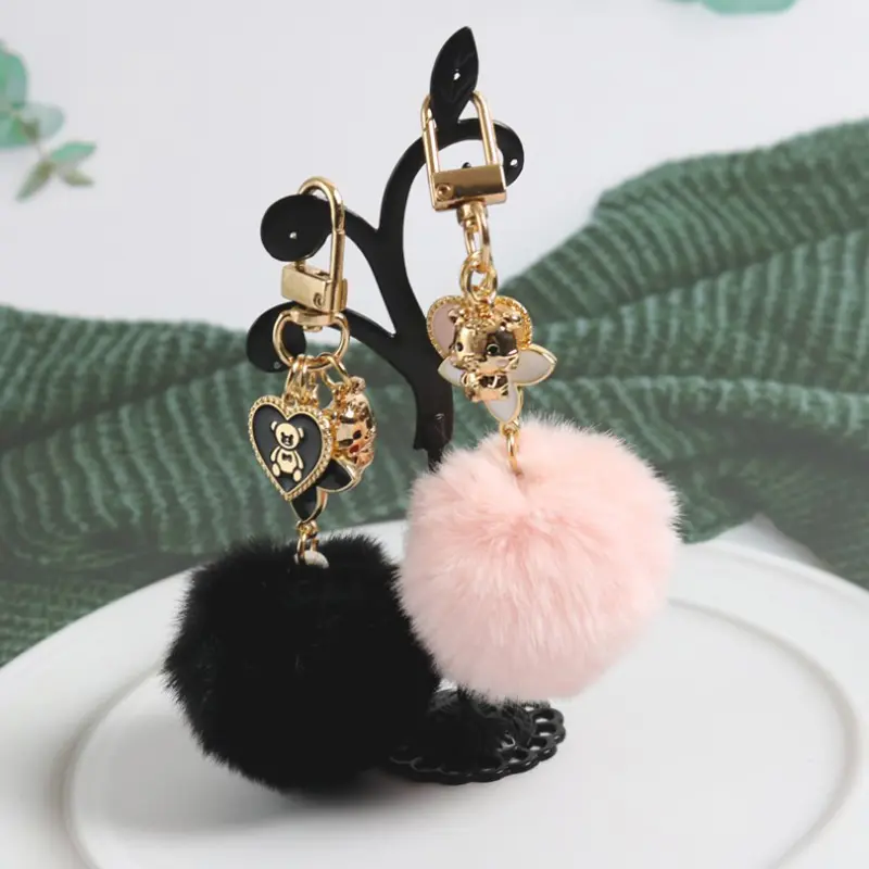 Búp Bê Nhồi Bông Lông Mịn, Thiết Kế Gấu Tình Yêu Kawaii, Móc Chìa Khóa, Thích Hợp Cho Phụ Nữ Và Trẻ Em Gái, Cũng Có Thể Được Sử Dụng Làm Móc Chìa Khóa Túi Xách Hoặc Ô Tô, Mặt Hàng Quà Tặng, Đồ Trang Trí Quyến Rũ 3