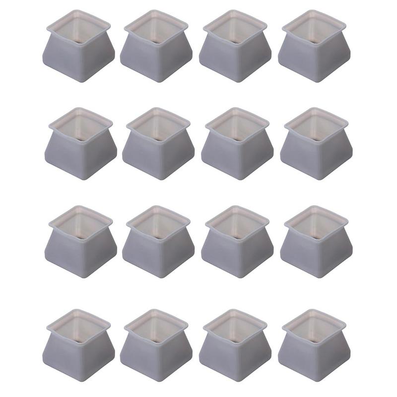 Silicone Solid Color Chair Leg Cover (8/16pcs), Non-slip Chair Leg Protector, Chair Table Foot Cover, Anti-slip Floor Safety Pad for Home 0