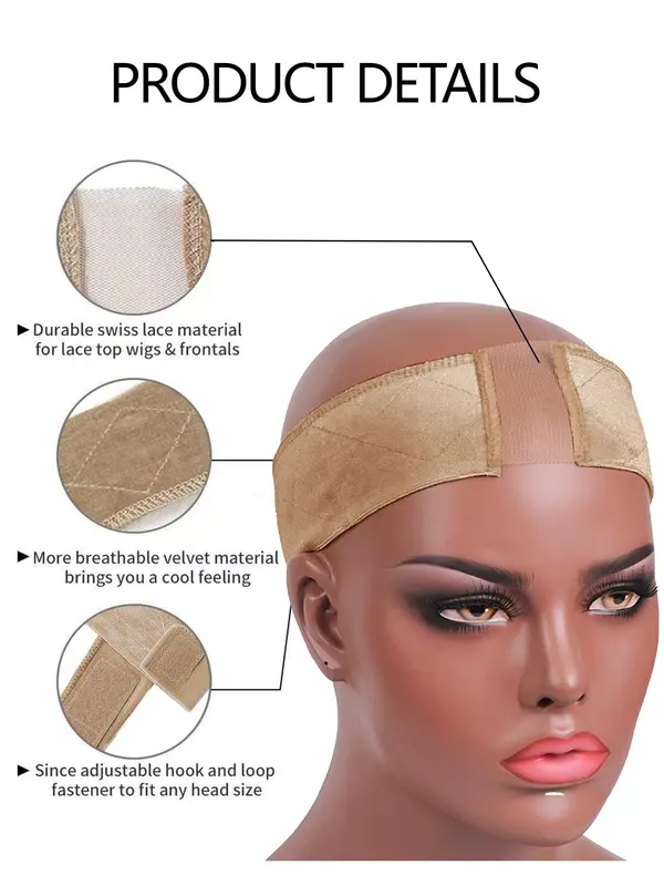 Non-slip Wig Band for Women Lace Wig, Adjustable Hair Wigs Accessories, Hair Salon Tools & Accessories for Women 7