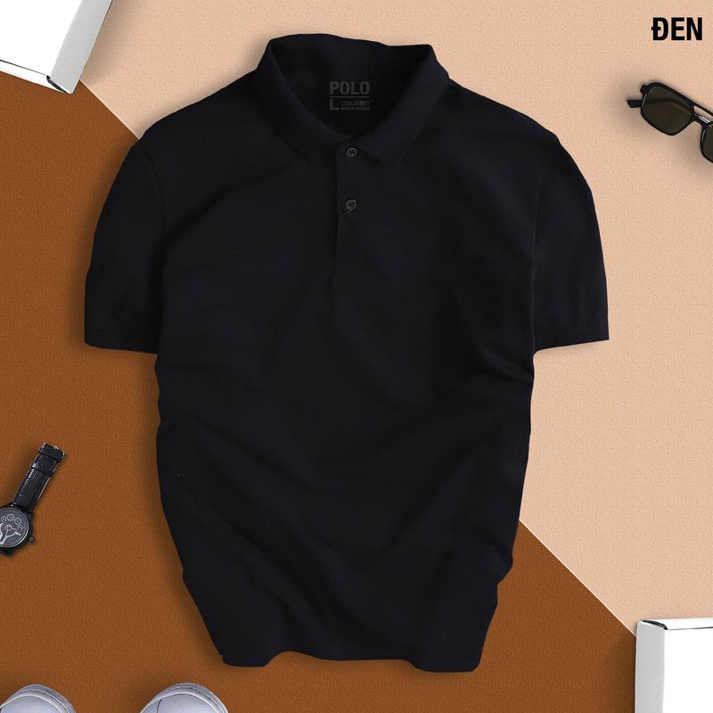 Áo phông POLO TRƠN BASIC CVC cổ bẻ vải cá sấu sang trọng, lịch lãm, thoáng mát Ngắn Tay Có Cổ Menswear Shirt Tay Ngắn thời trang công sở thông thường