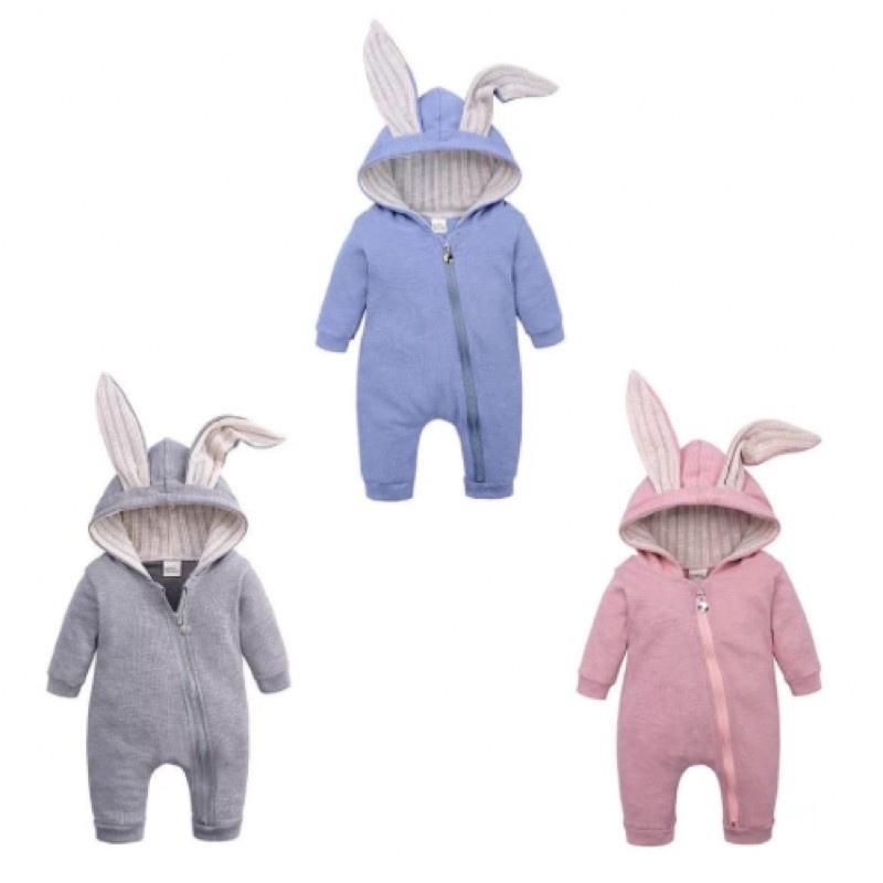 BabyBeeBoo Single Romper Kostum Baju Bayi Onesie Jumper Costum Baby Rabbit Zippersuit 1