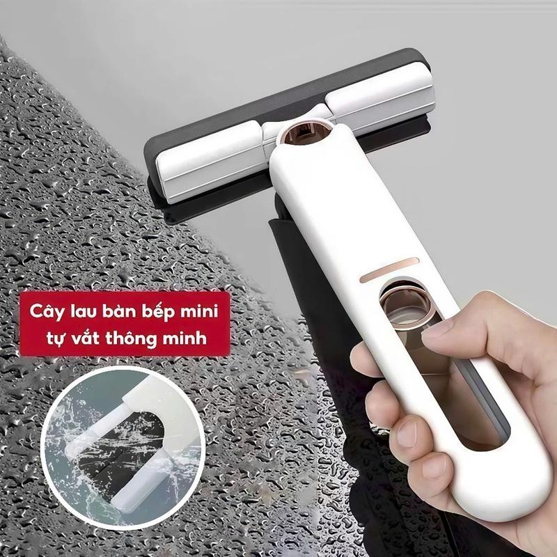  Cây Lau Bếp Mini Cầm Tay Bản 2025 - Cây Lau Tự Vắt Đầu Bọt Biển Thấm Hút Gấp Gọn Dễ Sử Dụng 