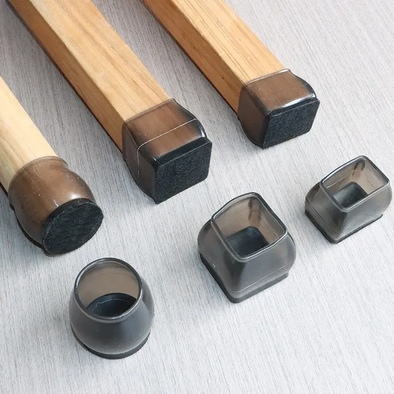Bảo Vệ Sàn Chống Trầy Xước, Trong Suốt, Che Chân Bàn Ăn, Làm Bằng Silicon, Mũ Chân Ghế Tại Nhà, 1 Miếng