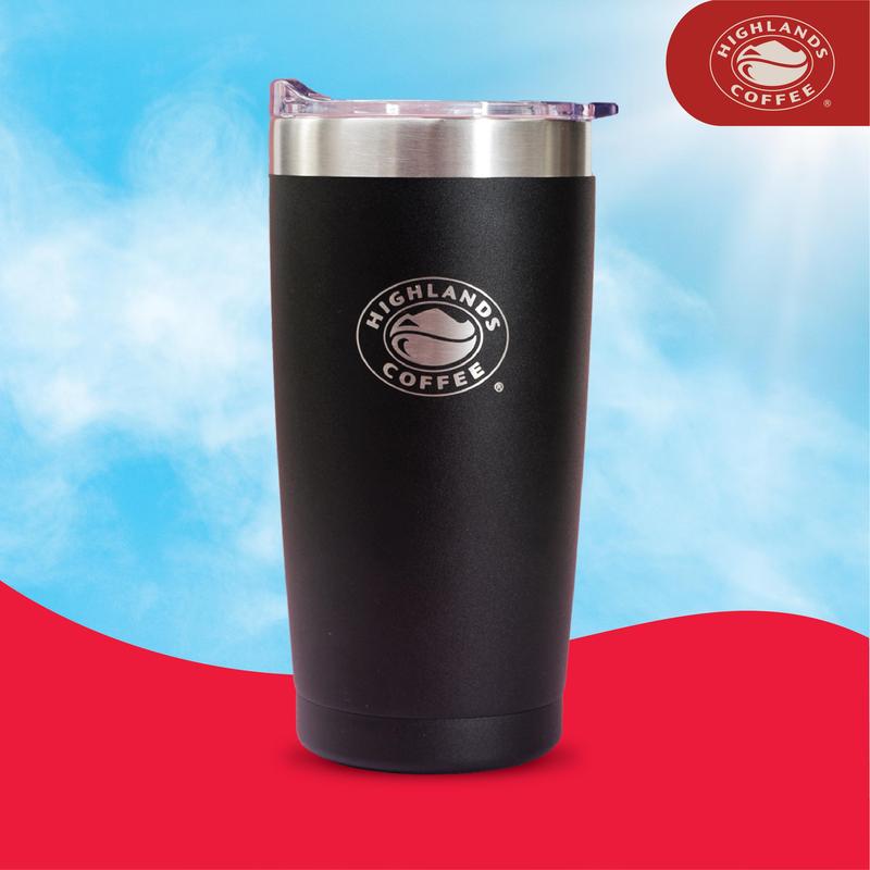 LY GIỮ NHIỆT HIGHLANDS COFFEE 550ML - ĐEN