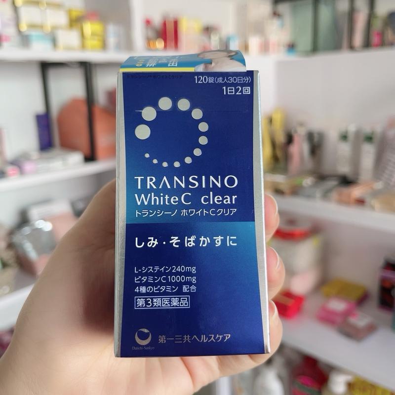 Viên uống Transino xanh 120 viên, hỗ trợ làm trắng da 1
