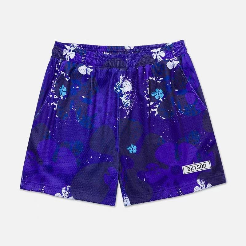 Product Introduction of American Fashion Brand Sports Mesh Shorts Men's Summer Quick-Drying Sports Running Fitness Four Points below Knee Basketball Pants 14