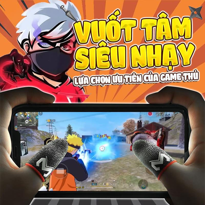 Đua top cùng idol Bao Tay Chơi Game ff Pubg Liên Quân Cao Cấp Găng tay Chống Mồ Hôi Siêu Nhạy Co Giãn Cực Tốt Bằng Sợi Bạc-găng tay culi