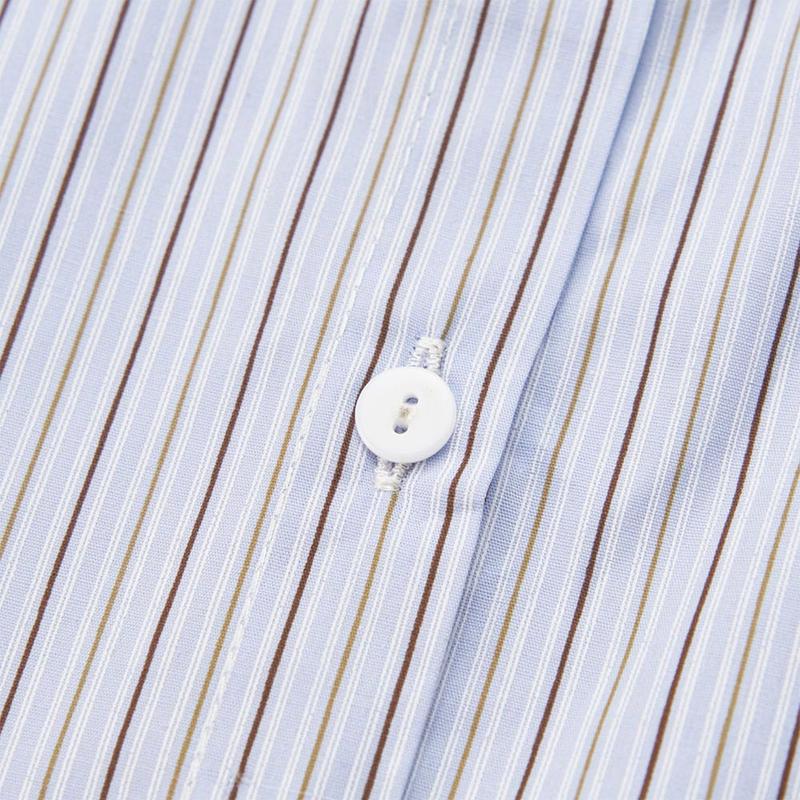 Product Introduction of Fashion Cotton Stripes Fake Collar Detachable Vintage False Blouse Collar Classic Casual Front Tie for Women 34