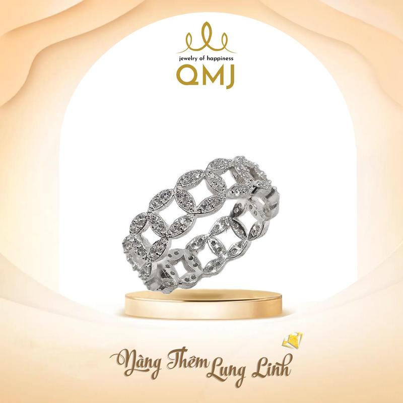 QMJ STORE GMV - NHẪN KIM TIỀN FULL VIP bạc 925 Lộc Phát Tài Lộc may mắn, thời trang phụ kiện trang sức bạc 925 cao cấp (MÀU BẠC TRẮNG SANG - không xi kim) nhẫn bạc nữ