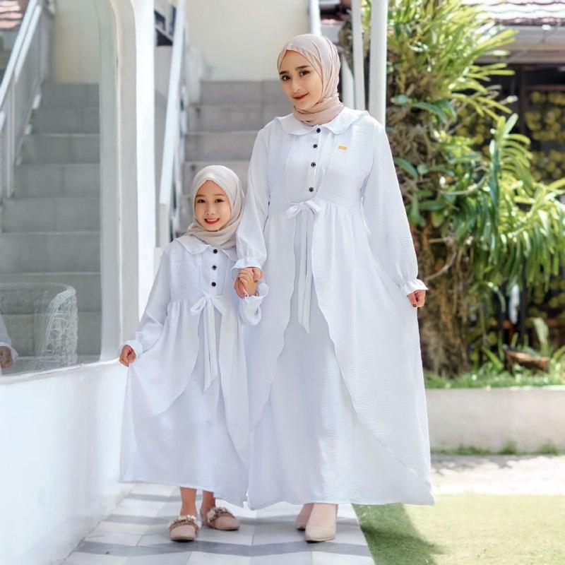 Product Introduction of Inara Dress Couple Ibu & Anak - Terbaru - Termurah - Couple - Baju Gamis - Baju Anak - Crinkle - Brokat 4