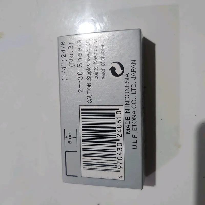 isi Staples ETONA 6 mm PER BOX/DUS 2