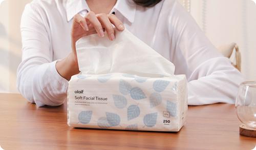 Product Introduction of [Bundle] Olaif Daily Soft Facial Tissue - Tisu Wajah - 6 Packs x 180 Sheets 13