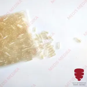 Cangkang Kapsul Kosong No 1 Kulit Kapsul Natural Bening Isi 1000 Pcs