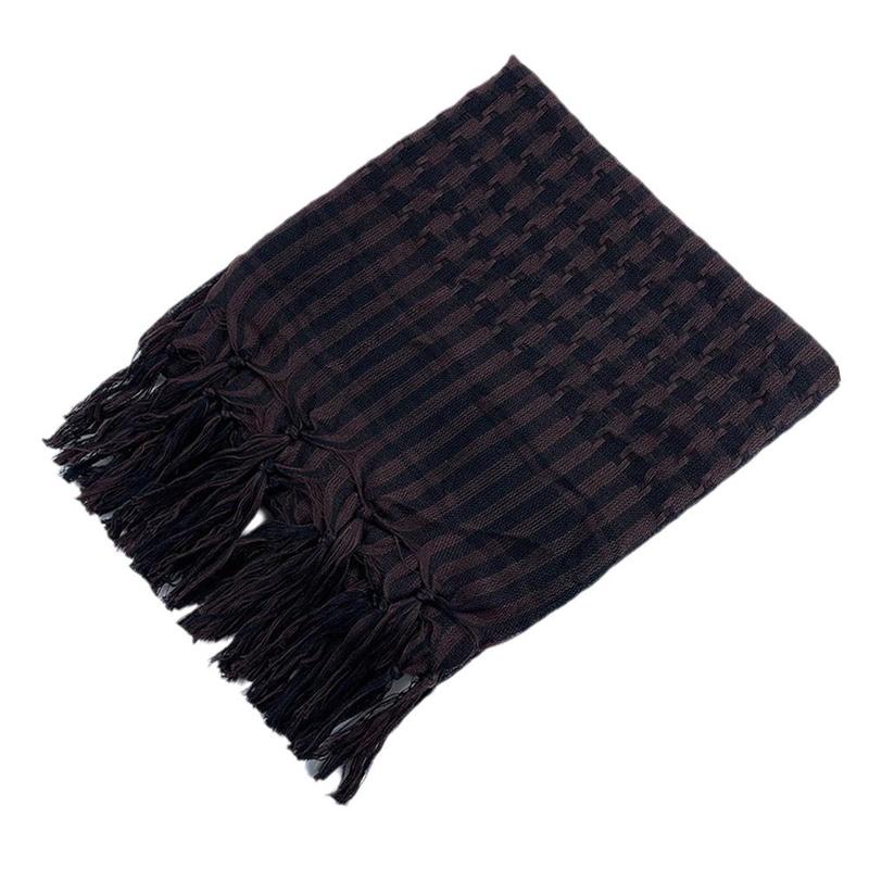 Product Introduction of ผ้าพันคอกันลม, ฮิญาบมุสลิม, ผ้าคลุมไหล่ยุทธวิธี Shemagh, สไตล์อาหรับ, ผ้าพันคอ Keffiyeh คอ, ทำจากผ้าฝ้าย, อบอุ่น 13