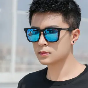Kacamata Hitam Pria Fashion Sunglasses Anti UV Bentuk Kotak