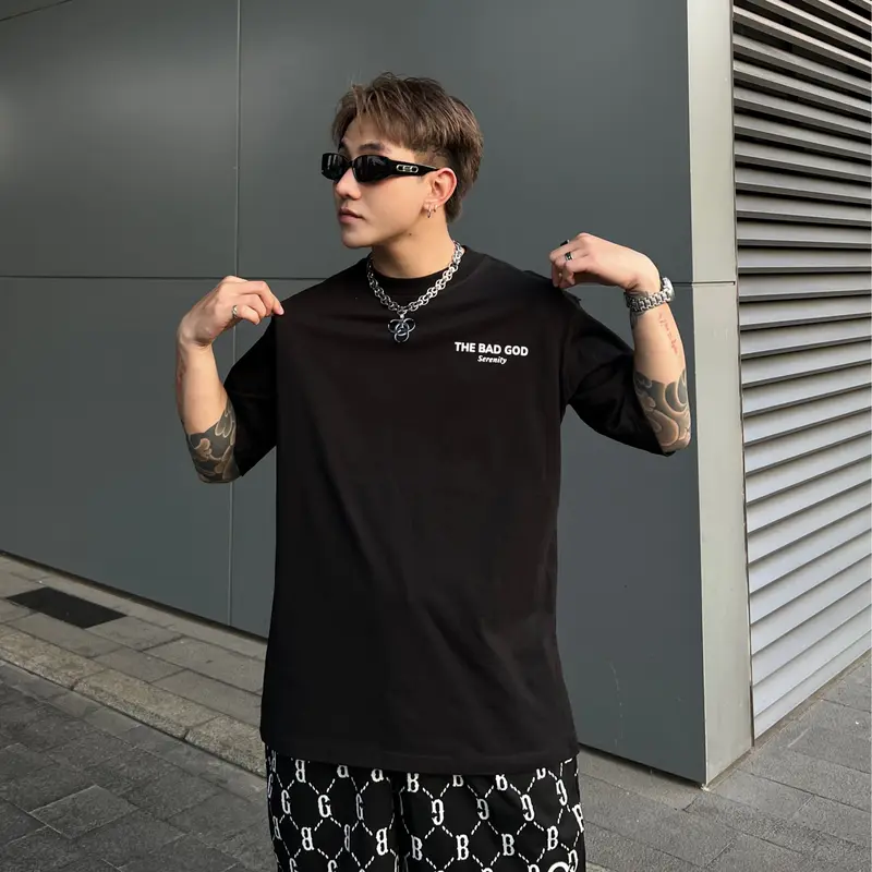 [MUA 2 GIẢM 5%] Áo Thun Cổ Tròn Nam The Bad God Serenity Chất Liệu COTSYN In Cao Thành - Menswear - BST Áo thun năm 2025 7