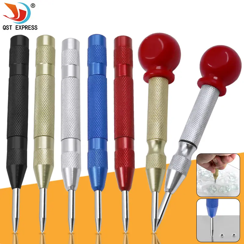 เครื่องมือหมัดกลาง, สปริงหมุดกลางอัตโนมัติขนาด 5 นิ้ว, เครื่องหมายศูนย์, สำหรับงานไม้, เครื่องมือทำงานไม้, บิต