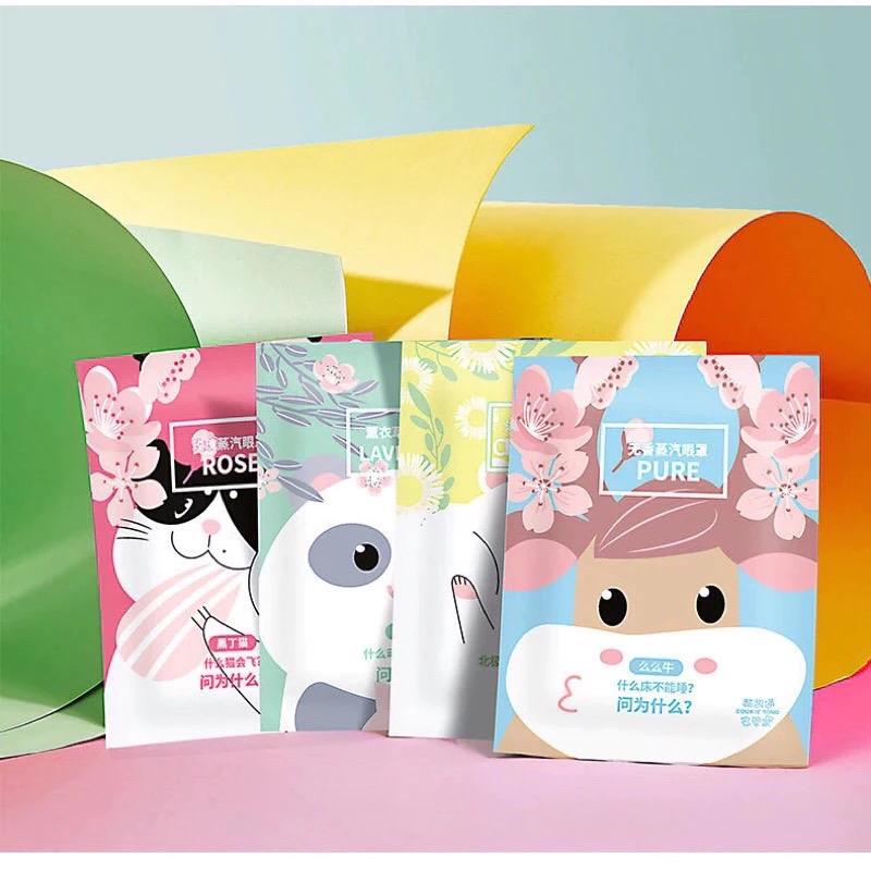 Combo 100 miếng mặt nạ mắt chườm nóng thảo mộc, toả nhiệt thư giãn giảm mỏi mắt