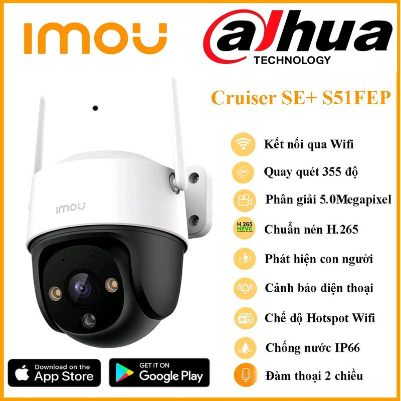 Siêu Combo 2 mắt 5Mp thẻ 128 (1 trong nhà và 1 ngoài trời) xoay 360 và đàm thoại, nét va bền Camera 2