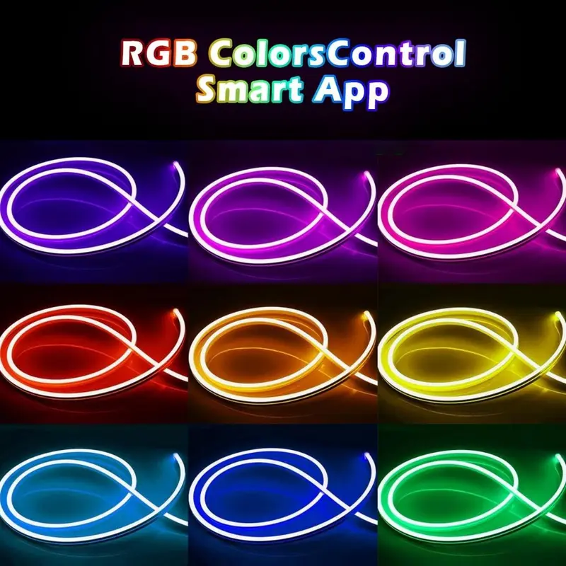 USB Powered LED Strip Light, RGB Color Changing LED Light Strip with Remote Control, Smart LED Lights for Home Party Decoration 6