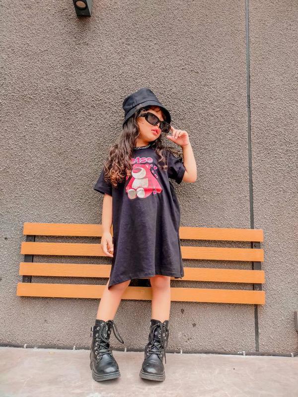 DRESS ANAK PEREMPUAN LUCU NFK KIDS 1-12th Combed Cotton 3