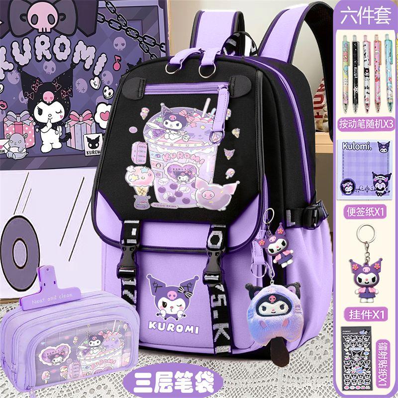 Product Introduction of Beg Sekolah, Clow M, Untuk Perempuan, Kapasiti Besar, Beg galas Sanrio, Sesuai untuk Pelajar Sekolah Rendah dan Menengah, Perlindungan Tulang Belakang, Beg Komputer, Beg Perjalanan 1