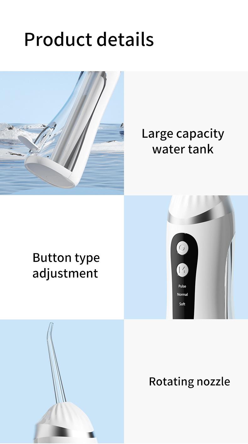 Product Introduction of Electric Water Pick Teeth Cleaning Machine Water Toothpick Removing Residual Teeth Waterpik Oral Dental Instrument 17