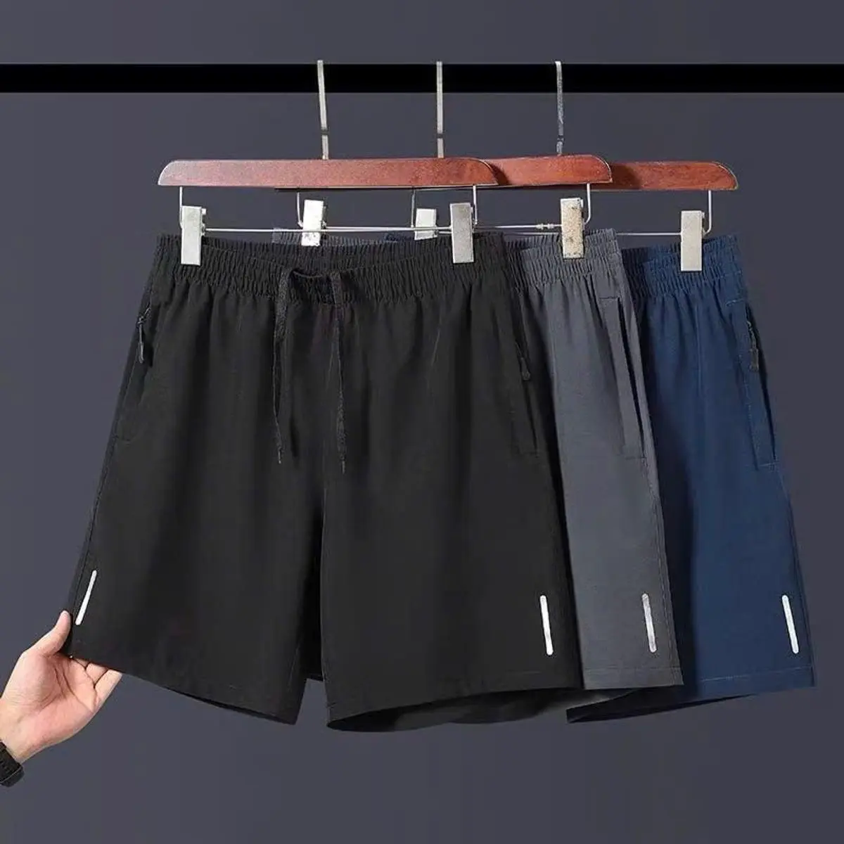 Combo 3 Quần Short Gió Nam Co Dãn 4 Chiều Thấm Hút Mồ Hôi, Quần Đùi Nam Thể Thao