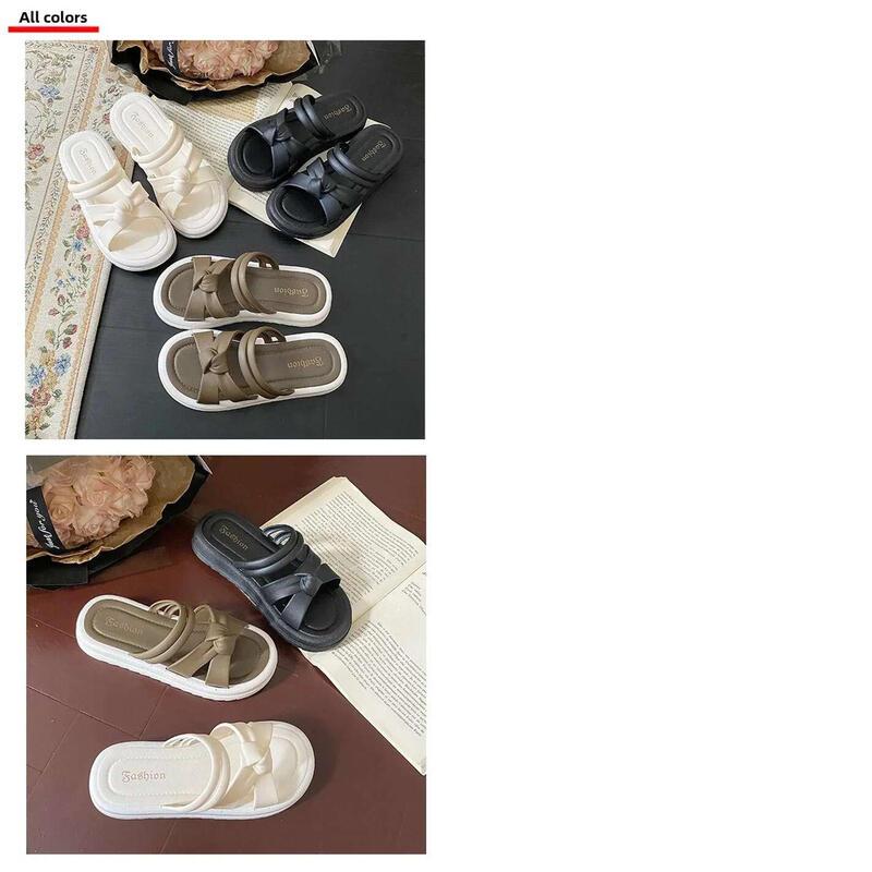 Product Introduction of New Fashionable Versatile Women's Slippers Summer Outer Wear Thick Bottom Anti-Slip PVC Slip-On Sandals From China mary  janes  shoes mules 20