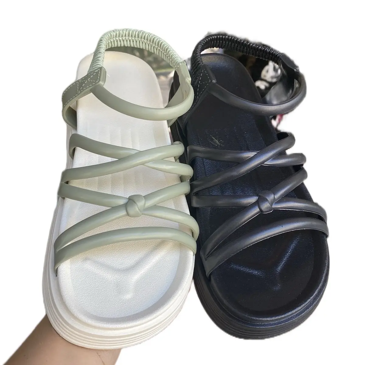 Sandal thời trang nữ, đế đúc bốn phân.