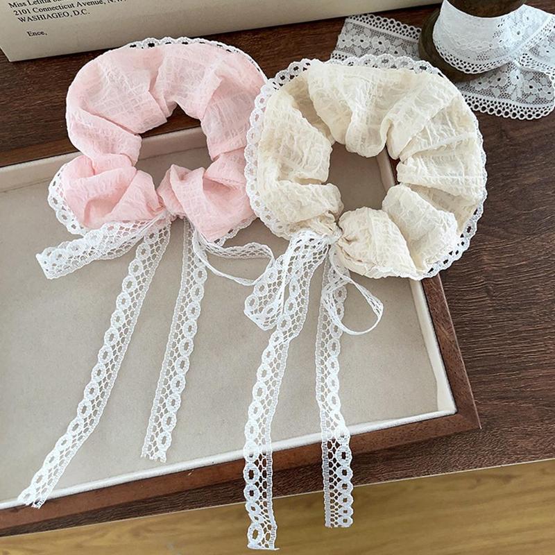 Product Introduction of Scrunchie Ruy Băng Nổi, Thiết Kế Nơ Ren, Dây Buộc Tóc, Nút Thắt Nơ Ruột Hàn Quốc, C0X9 30