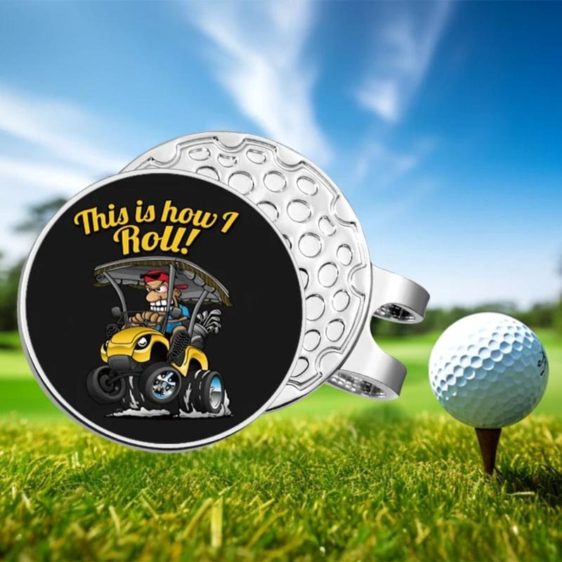 Sáng tạo Kẹp mũ golf Mẫu Golfer Trang trí thời thượng Bút đánh dấu bóng golf…
