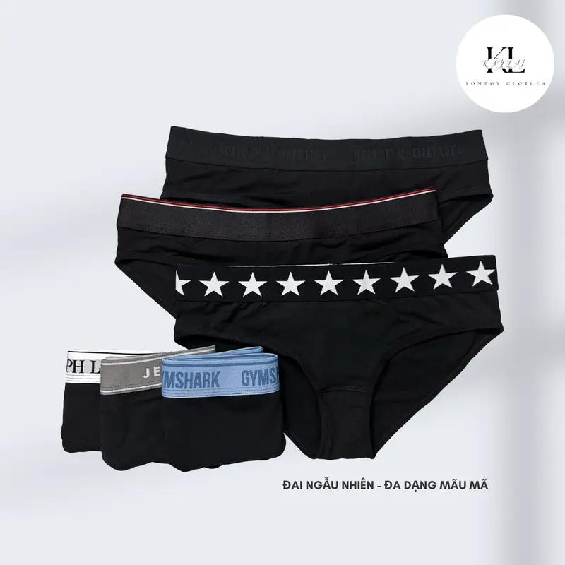 [Underwear] Quần lót tomboy cotton 4 chiều cho Tomboy, Trans (không thụng) Boxer Sịp Quần Boxer Thun Menswear quần lót 4