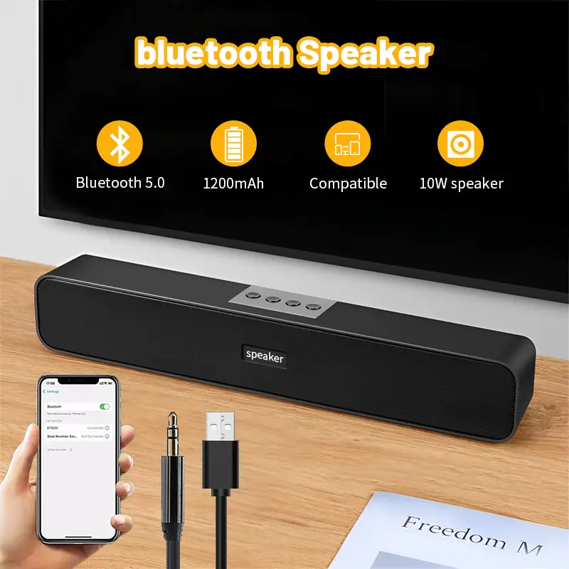 Loa Bluetooth Không Dây A36 Pro 5.0,Loa Máy Tính Để Bàn Âm Siêu Trầm Thiết Kế Sang Trọng Hiện Đại Cho Laptop/PC/Tivi/Máy Tính/Điện Thoại