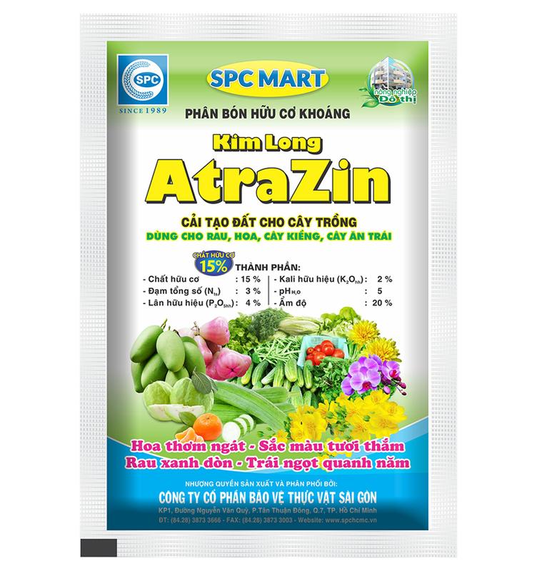 Gói 1kg phân bón hữu cơ khoáng Atrazin cải tạo đất cho cây trồng 0
