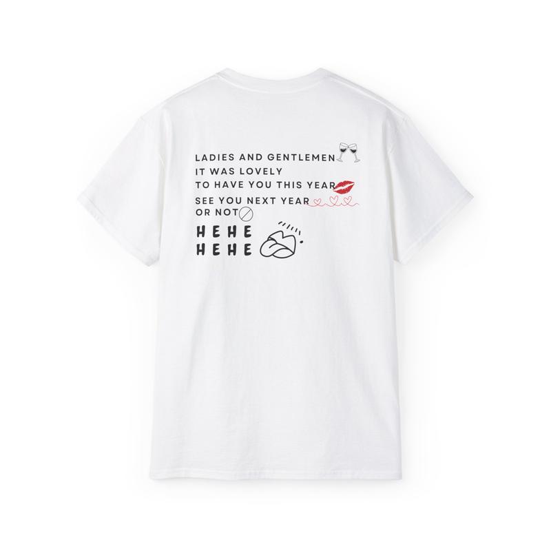 Limite Kaos unisex New Year Card*i B ladies and gentlemen 100% Cotton Combed24s[STOCK TERBATAS] Casual Cotton Katun Tshirt Pendek Digital 1