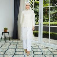 Gambar Geela X Aurelie Hermansyah - Dafina Cream Two Set Tunic (G.1768) | Tunik Wanita - putih, s dari Geela Fashion Kab. Boyolali 1 Tokopedia