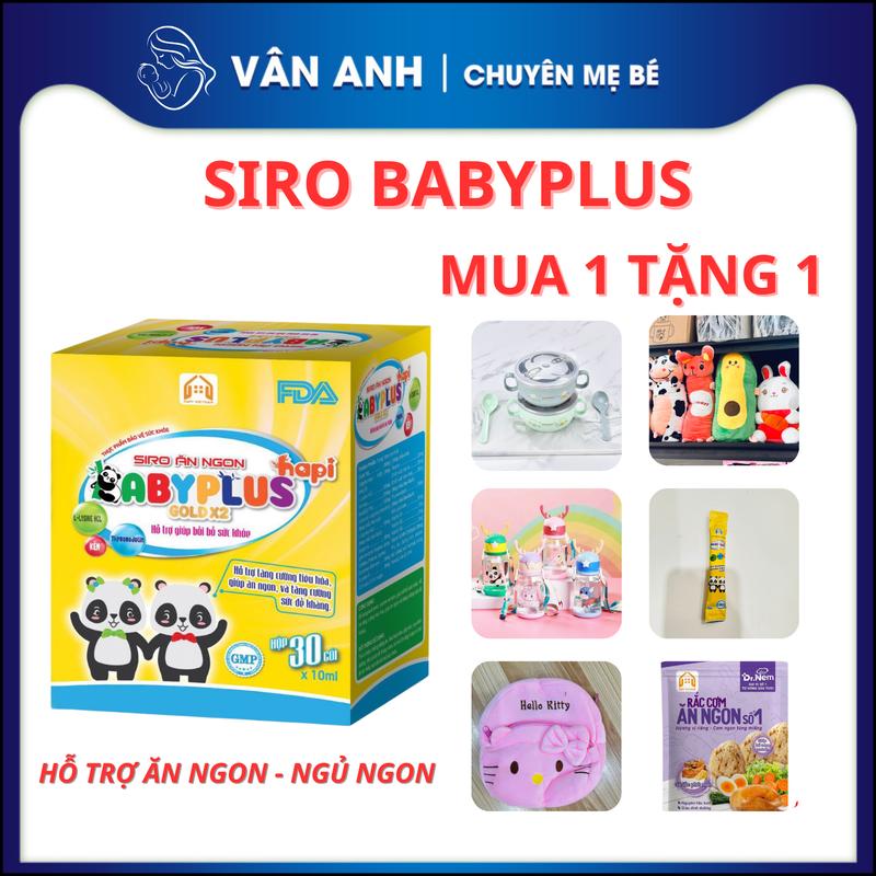 SIRO ĂN NGON BABYPLUS GIUP BÉ ĂN NGON (kèm quà) Cho Bé VITAMIN Men Vi Sinh