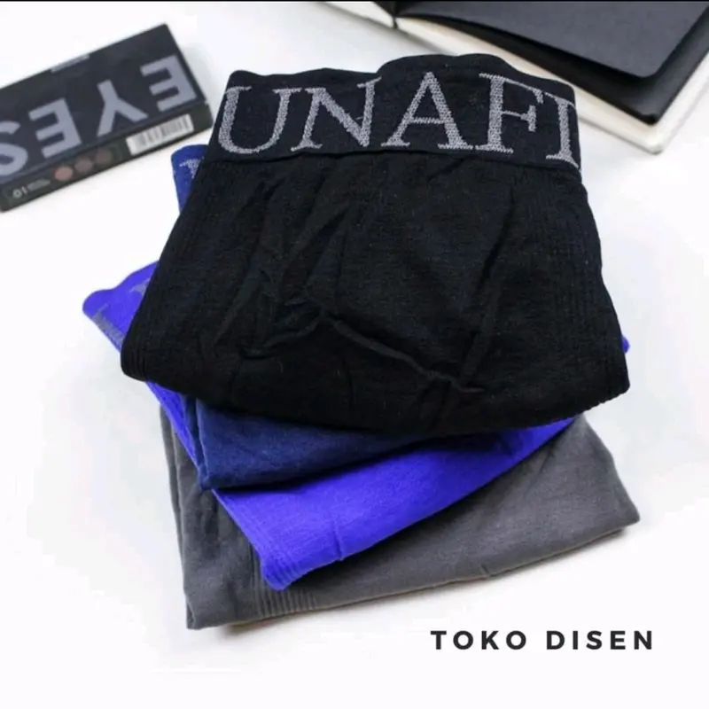 3pcs Pakaian Dalam Pria Celana Boxer pria celana dalam pria import Dewasa Cowok Pendek Katun Sport 3