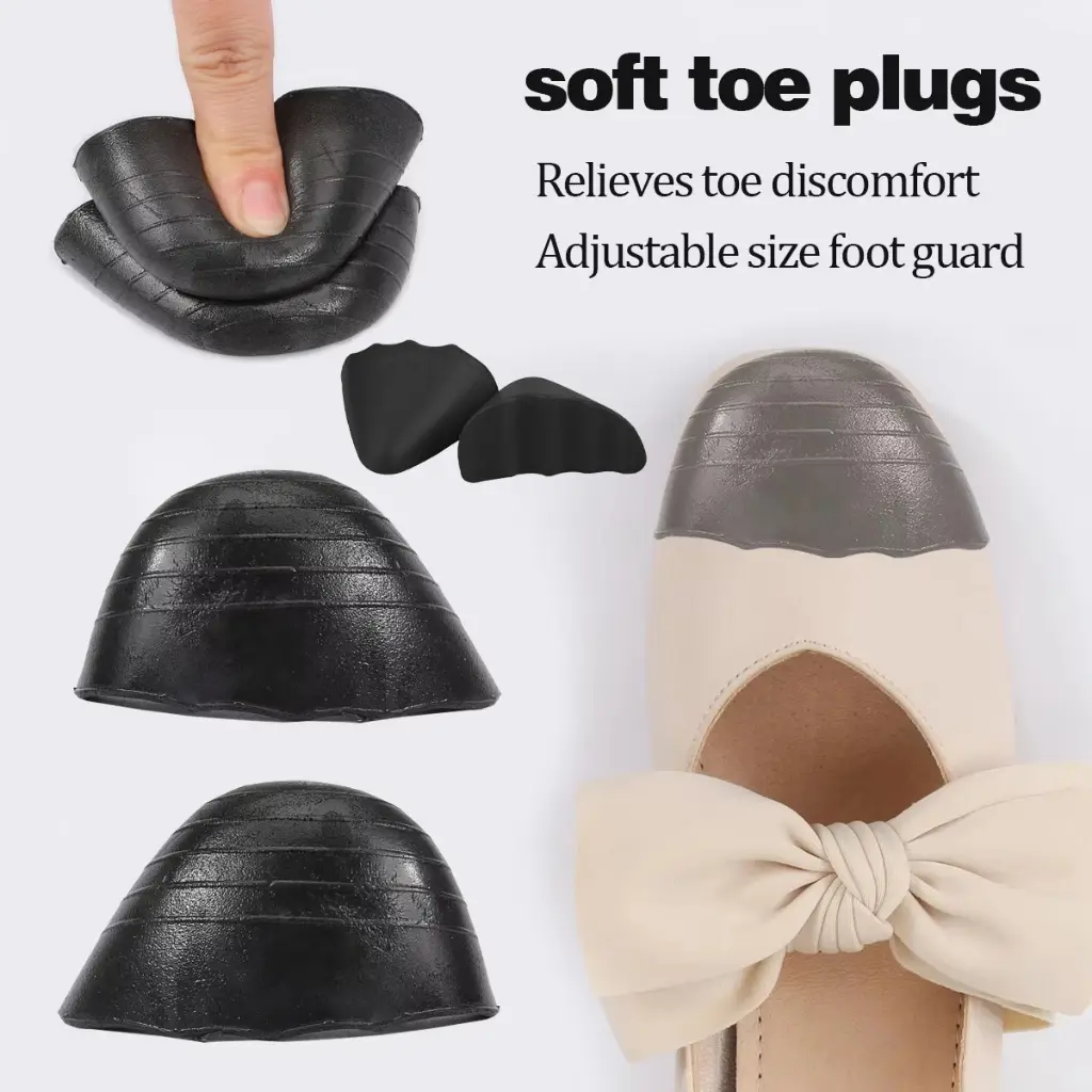 1pair Busa Forefoot Pad Toe Plug Ganjalan Sepatu Sol bantalan kaki depan insole sepatu wanita