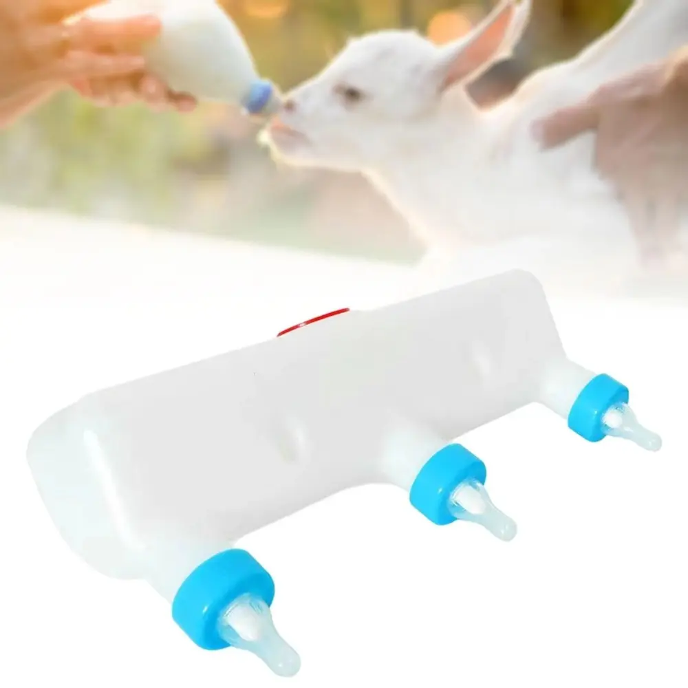 Nursing Bowl 3L Pet Puppy Feeder Soft Silicone with 3 Nipples Small Animal Milk Feeder Large Capacity Milk Bowl Pet Drinking Supplies
